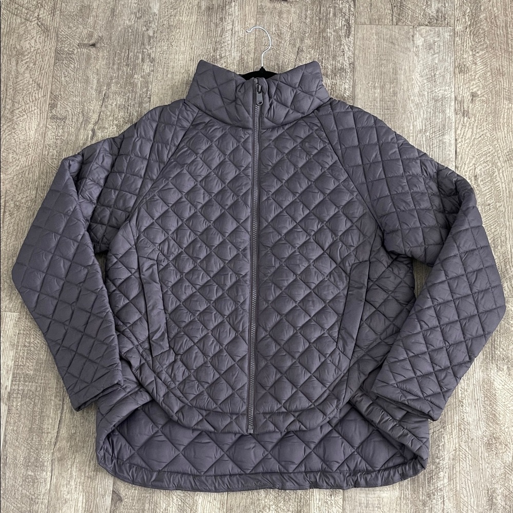 Athleta Puffer Jacket - Quilted, Purple, Medium
